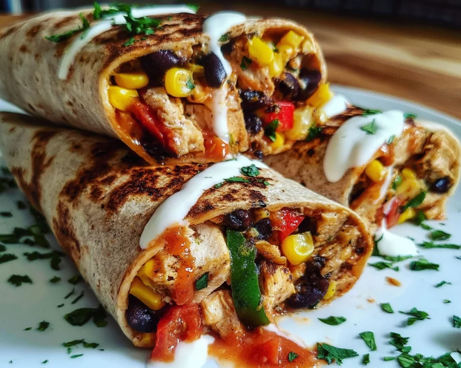 High-Protein Southwest Chicken Wraps in 20 Minutes