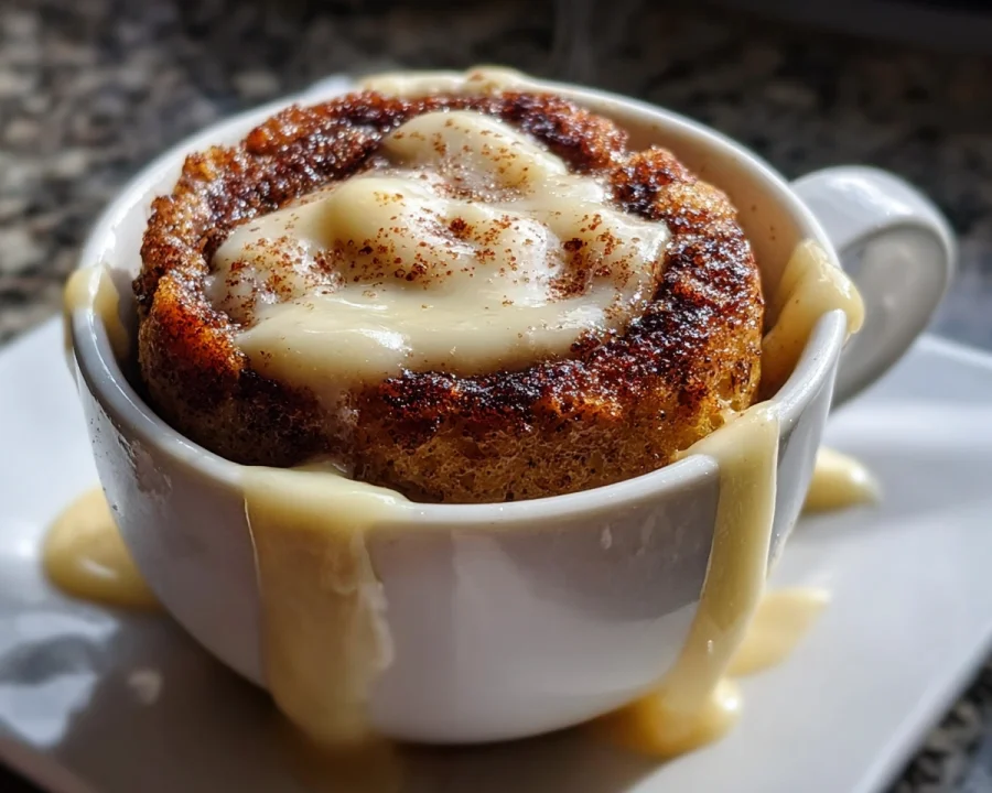 Keto Cinnamon Roll Mug Cake: 3-Minute Sugar-Free Treat