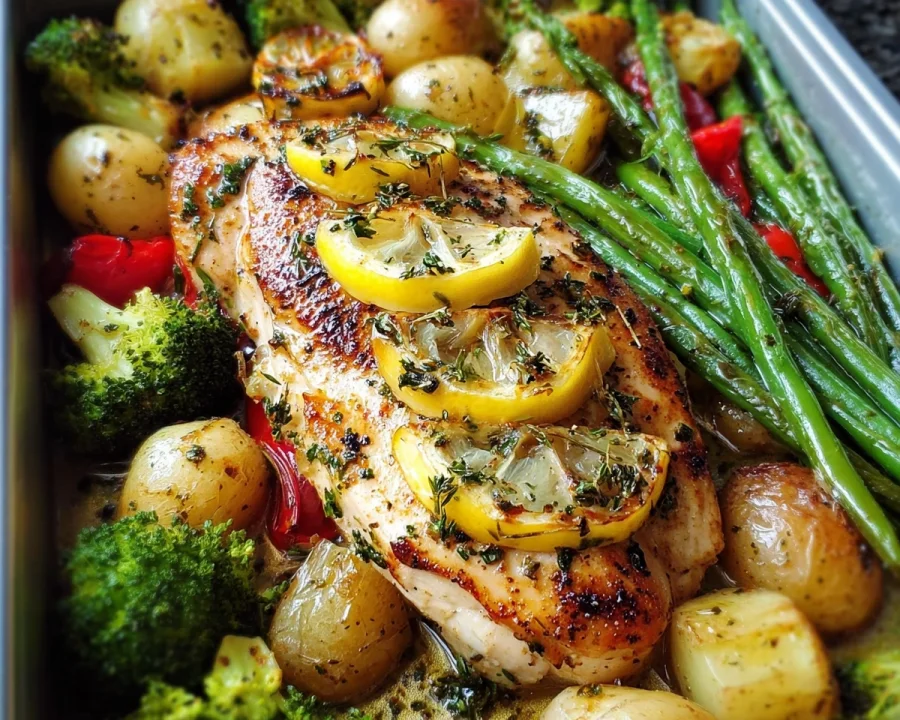 Lemon Garlic Chicken Meal Prep for High Protein Lunch