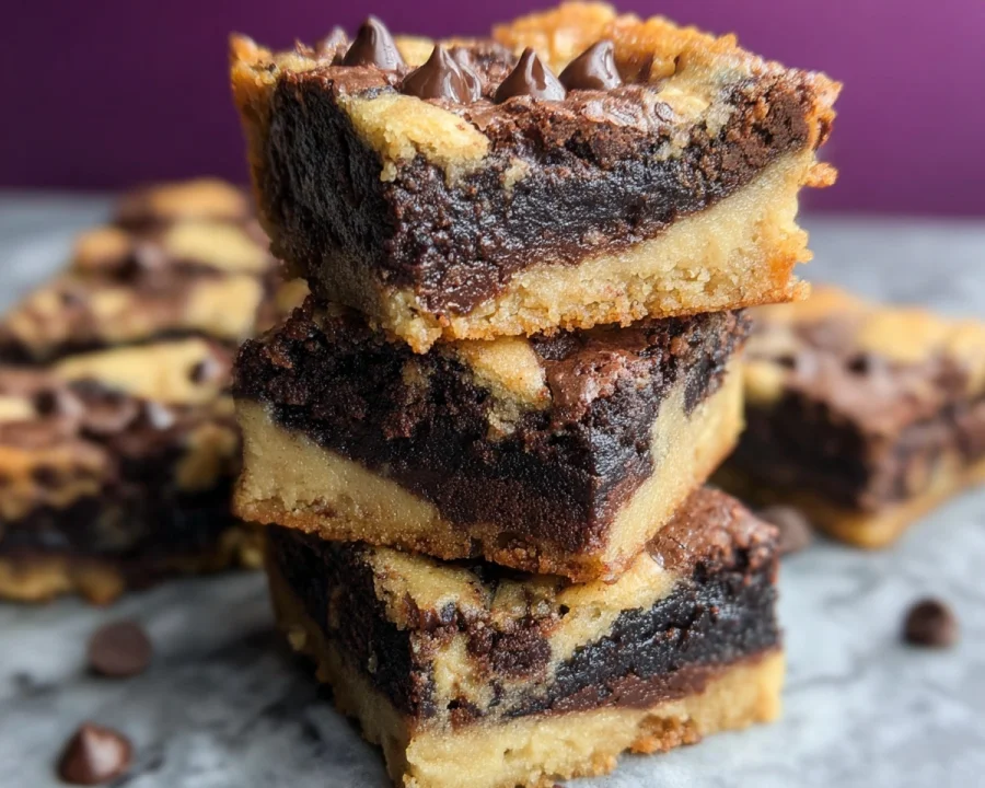 Low Carb Keto Brookies: Fudgy Brownie Cookie Bars