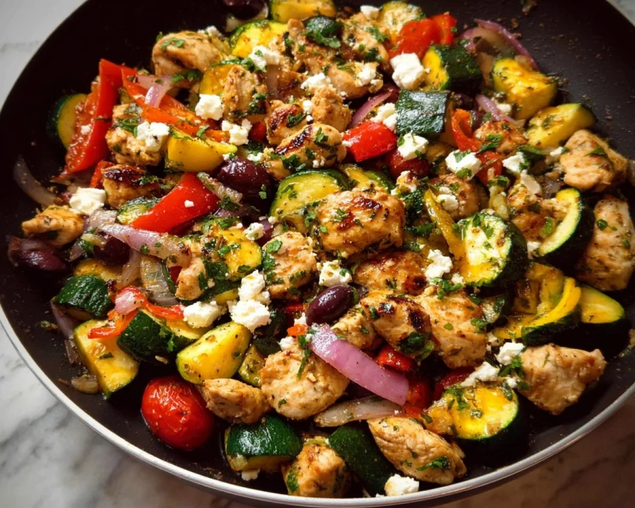 Mediterranean Chicken Stir-Fry: Quick 20-Minute Meal