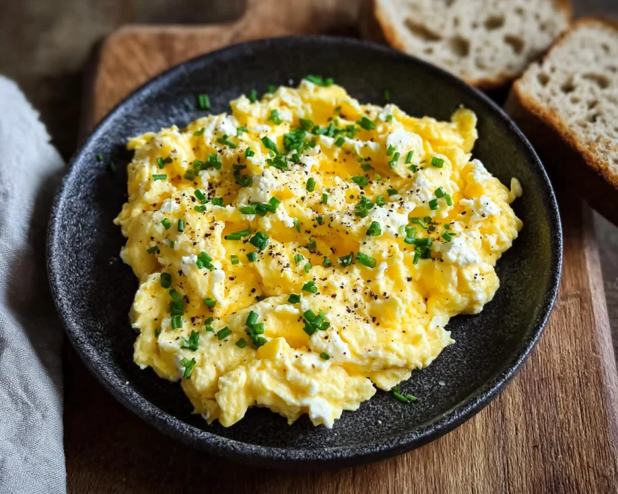 Protein Scrambled Eggs with Cottage Cheese