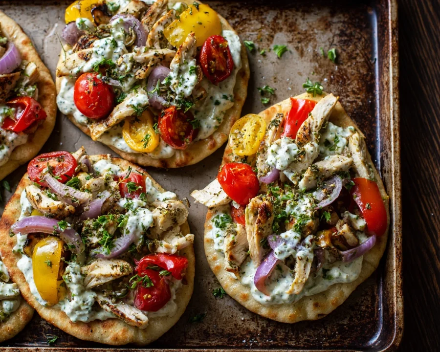 Sheet Pan Chicken Pitas with Herby Ranch: Quick Dinner