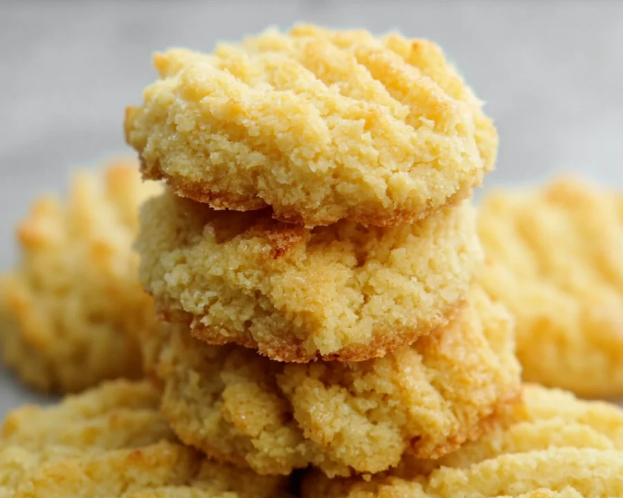 Soft Keto Cream Cheese Cookies with Lemon & Coconut Flour