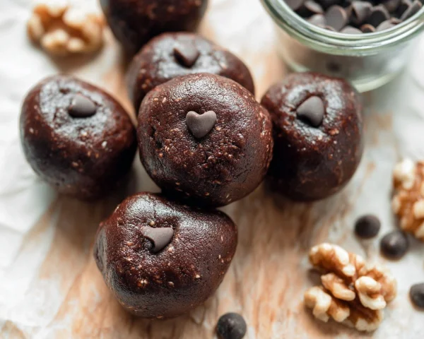 3-Ingredient No Bake Brownie Bites