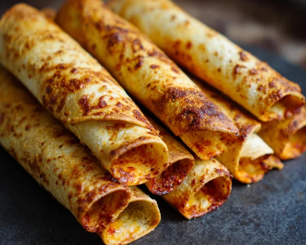 Crispy Baked Cheese & Pepper Taquitos