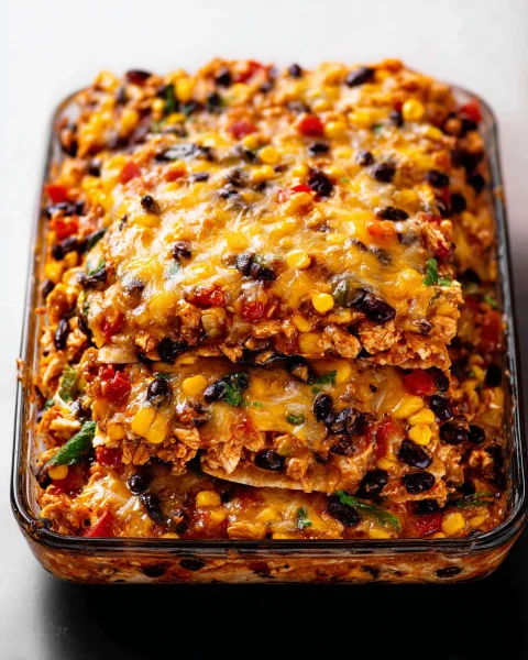 Easy Chicken Burrito Casserole: Quick Weeknight Meal