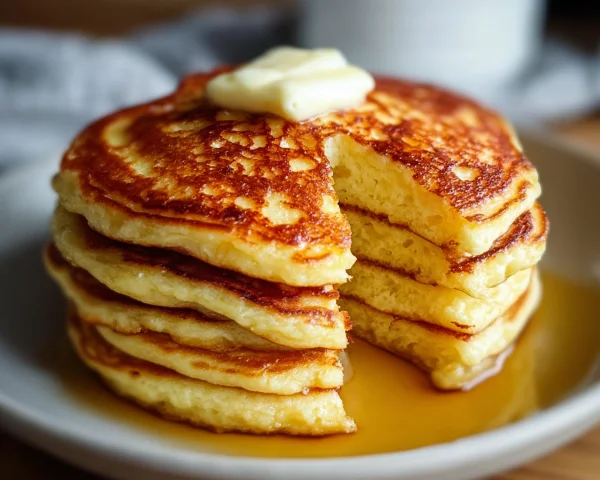 Fluffy Low Carb Flourless Cottage Cheese Pancakes