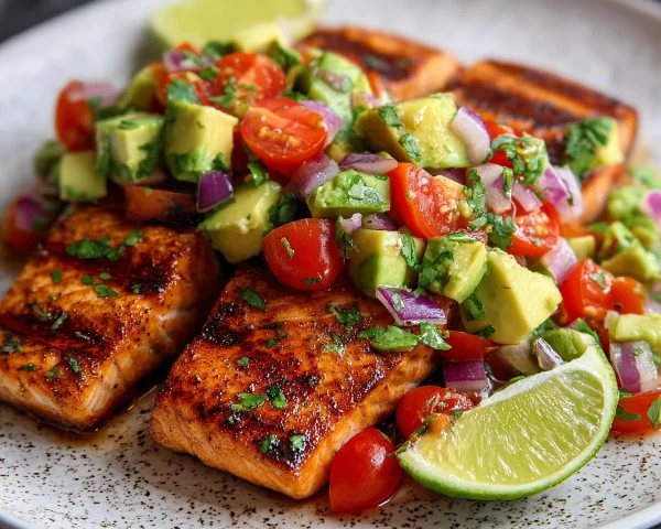 Grilled Salmon with Avocado Salsa: Quick Healthy Dinner