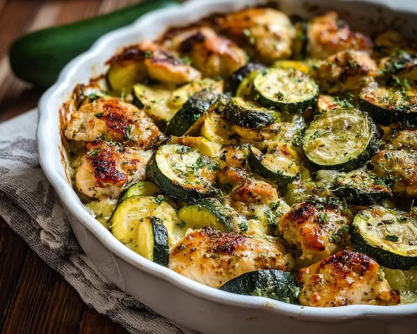 Healthy Chicken Zucchini Bake Recipe