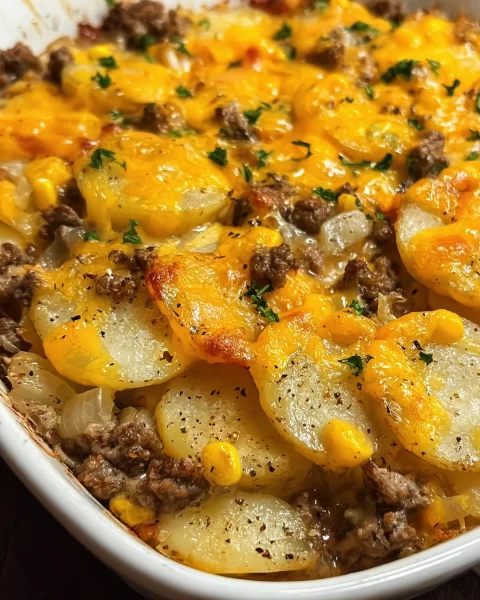 Hobo Casserole with Ground Beef & Vegetables