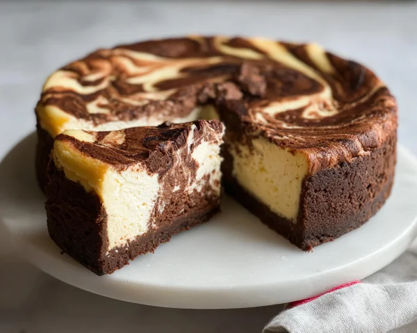 Keto Marble Cheesecake Swirl: Low-Carb & Sugar-Free Dessert