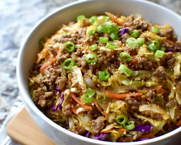 Low Carb Egg Roll in a Bowl: Easy Keto Weeknight Meal