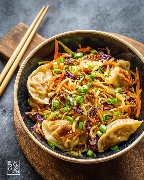 Quick Potsticker Noodle Bowls: Easy Asian Dinner
