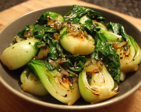 Sautéed Bok Choy with Garlic & Ginger